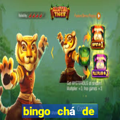 bingo chá de bebê excel